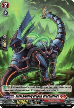 Blast Artillery Dragon, Brachioforce [D Format] Card Front