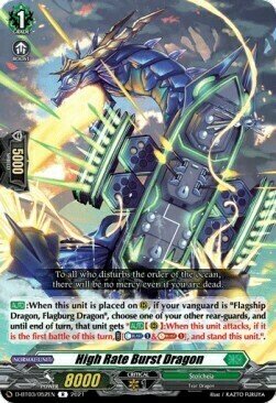 High Rate Burst Dragon Card Front