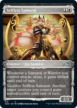 Samurai Altruista Card Front