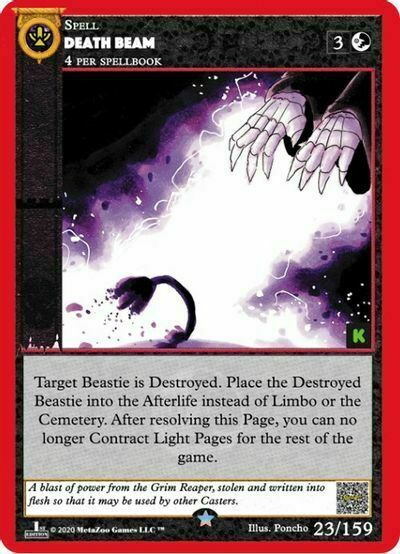 Death Beam Card Front