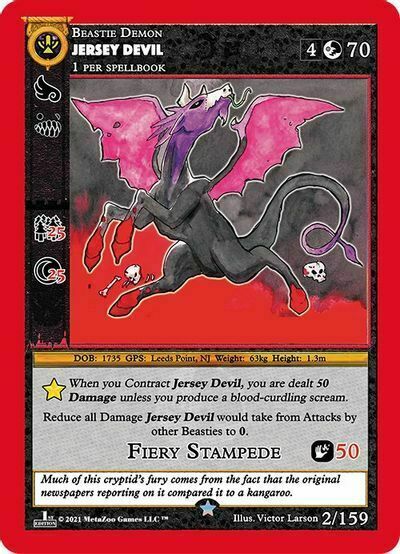Jersey Devil Card Front
