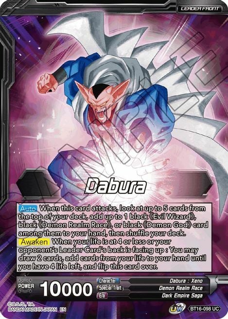 Dabura // Demon God Dabura, Diabolical Awakening Frente