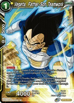 Vegeta, Father-Son Teamwork Card Front