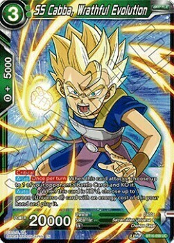 SS Cabba, Wrathful Evolution Card Front