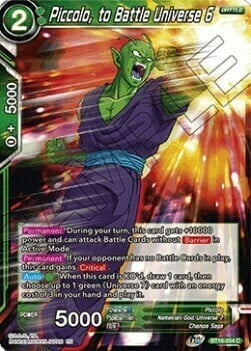 Piccolo, to Battle Universe 6 Frente