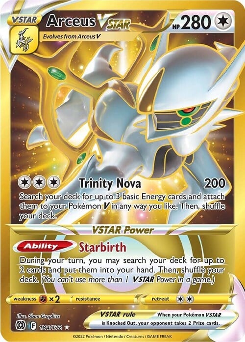Arceus VSTAR Card Front
