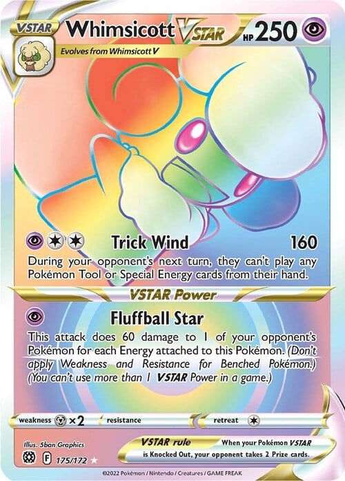 Whimsicott VSTAR Card Front
