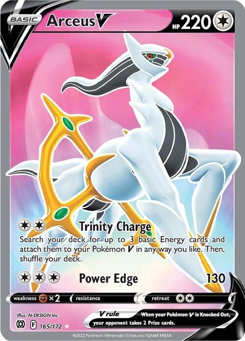 Arceus V Card Front