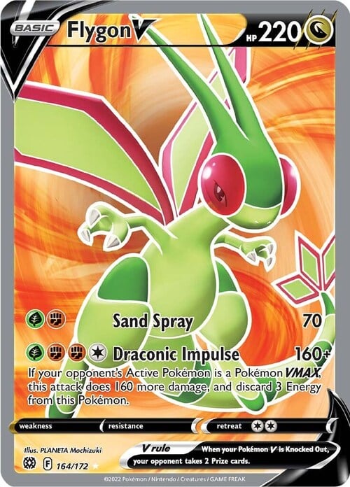 Flygon V Card Front