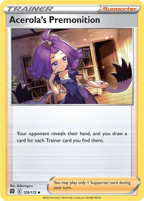 Acerola's Premonition Card Front
