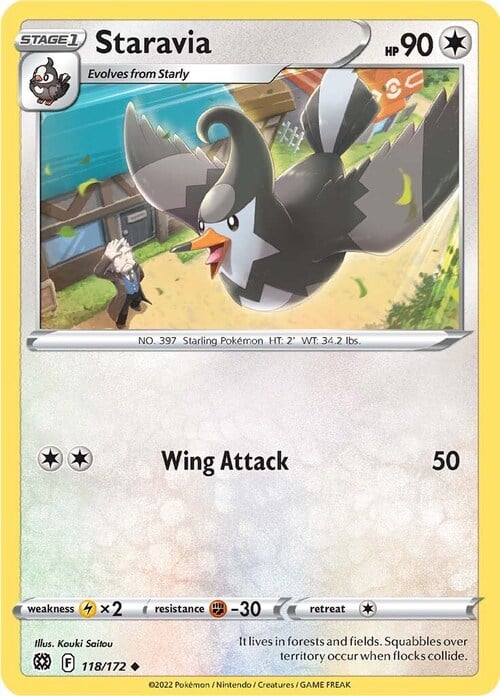 Staravia Card Front
