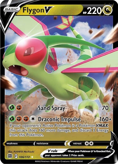 Flygon V Card Front