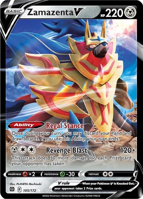 Zamazenta V Card Front