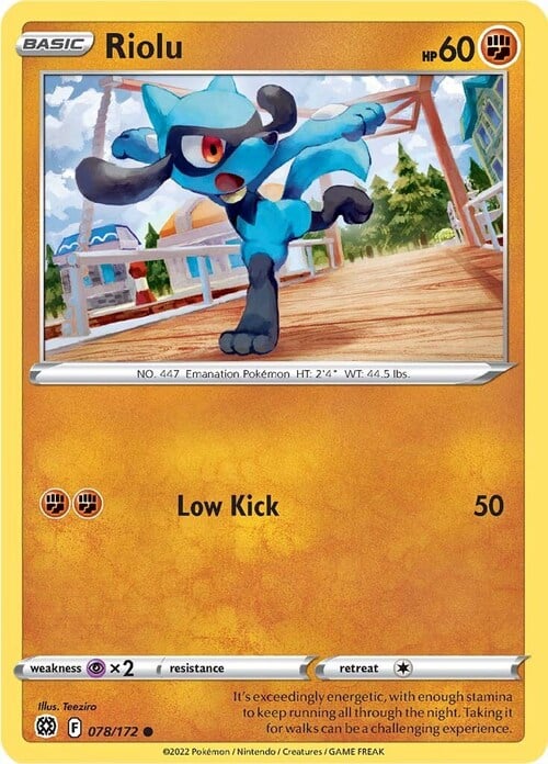 Riolu Card Front