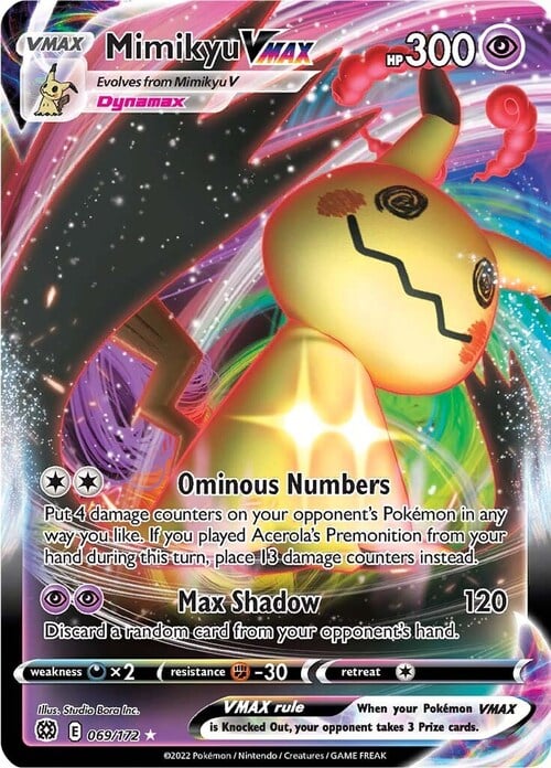Mimikyu VMAX Card Front
