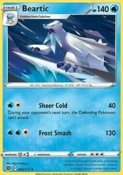Beartic [Sheer Cold | Frost Smash] Frente