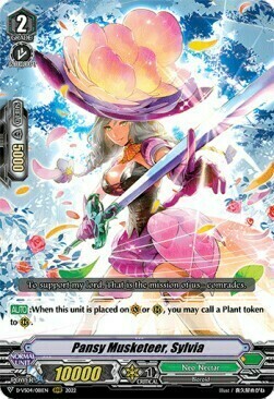 Pansy Musketeer, Sylvia [V Format] Card Front