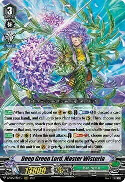Deep Green Lord, Master Wisteria [V Format] Frente