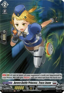 Aurora Battle Princess, Trace Jeune [D Format] Card Front