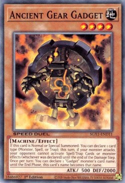 Ancient Gear Gadget Card Front