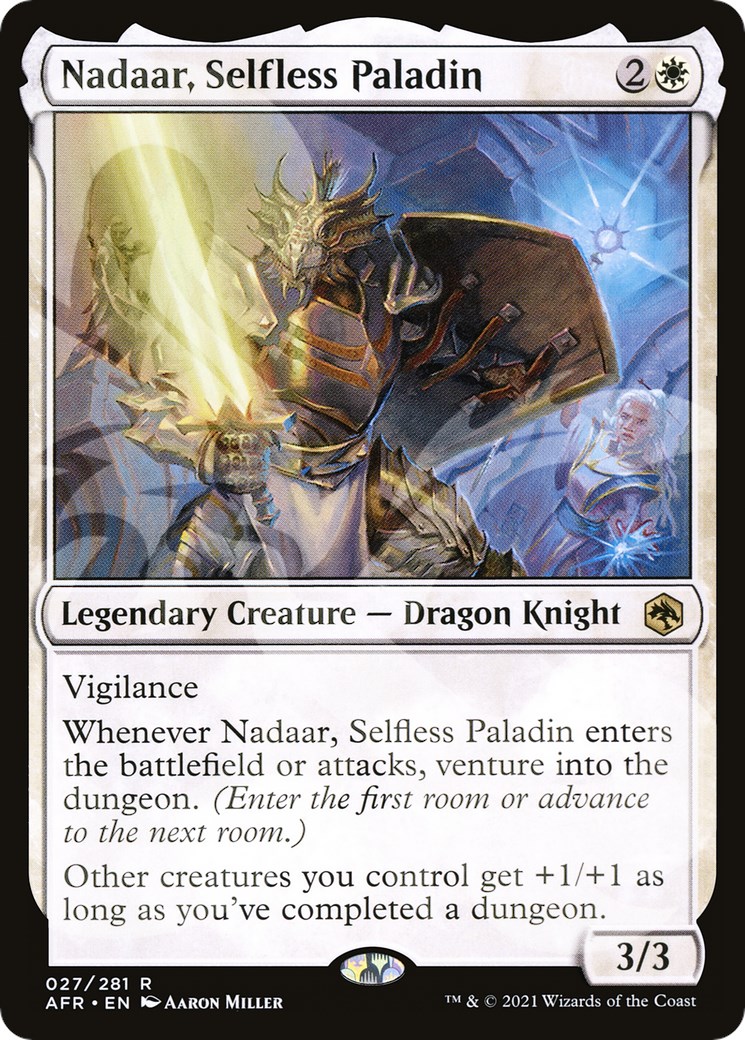 Nadaar, Selfless Paladin D&D: Adventures in the Forgotten Realms Prerelease, Magic