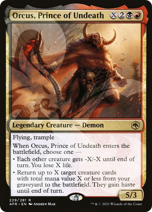 Orcus, Prince of Undeath Card Front