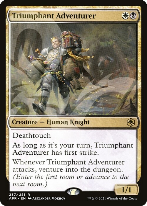 Triumphant Adventurer Card Front