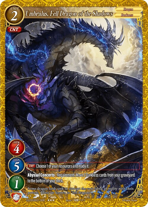 Umbralus, Fell Dragon of the Shadows Card Front