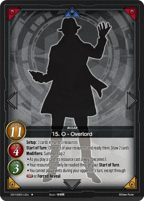15. O - Overlord Card Front