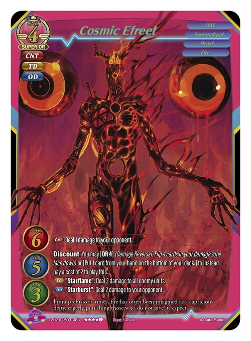 Cosmic Efreet Card Front