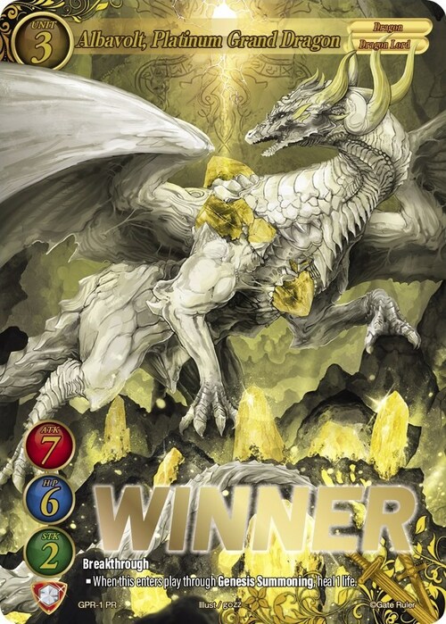 Albavolt, Platinum Grand Dragon Card Front