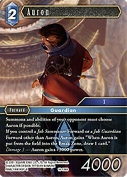 Auron Card Front