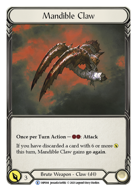 Mandible Claw Card Front