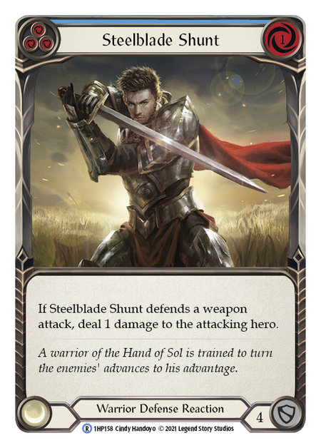 Steelblade Shunt - Blue Card Front