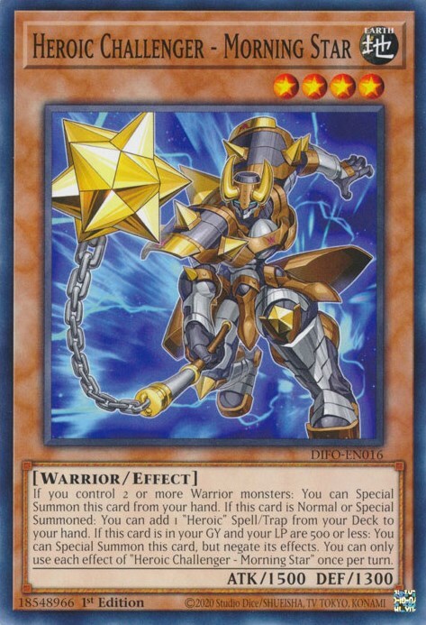 Heroic Challenger - Morning Star Card Front