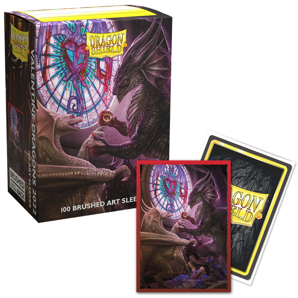 Dragon Shield: Valentine Dragon 2022 - Art, Brushed Card Sleeves