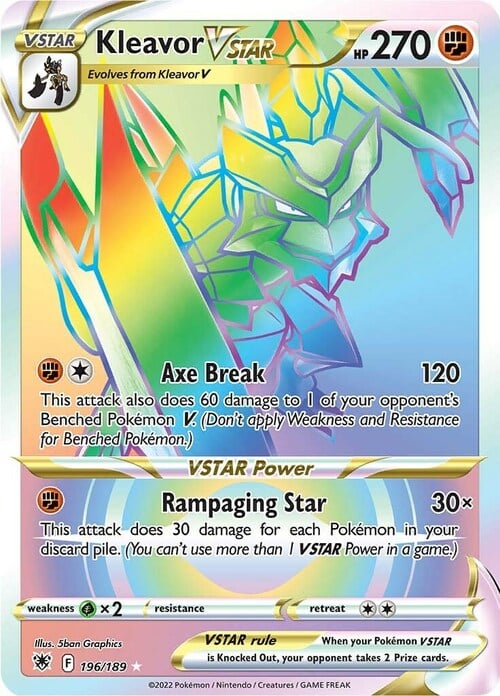 Kleavor V ASTRO [Break Axe | Rampaging Star] Card Front