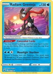 Greninja Radiante [Concealed Cards | Moonlight Shuriken]