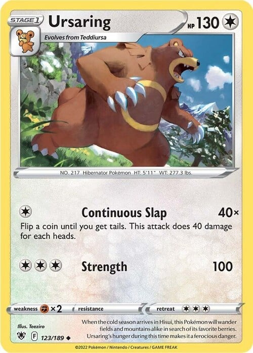 Ursaring [Continuous Slap | Strength] Card Front