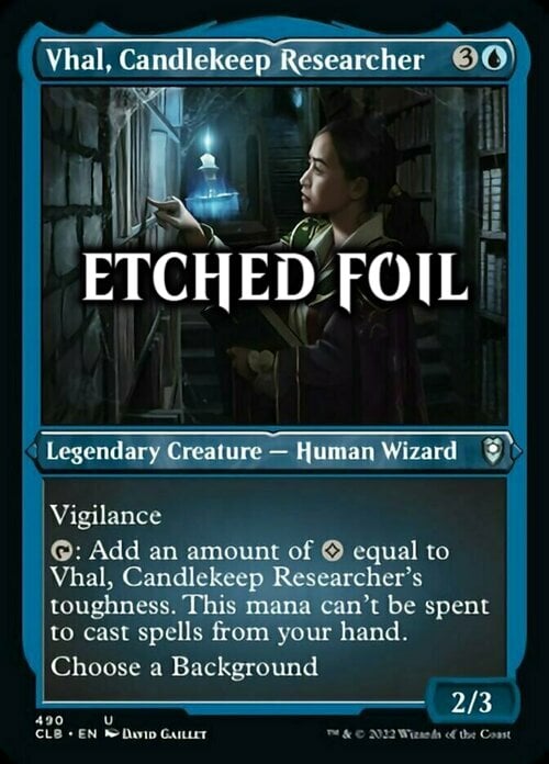 Vhal, Ricercatrice di Candlekeep Card Front