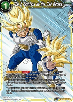 The Z Fighters at the Cell Games Card Front