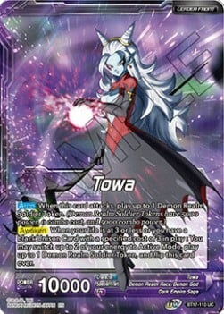 Towa // Demon God Towa, Dark Leader Card Front