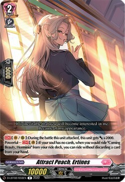 Attract Peach, Ertines [D Format] Card Front