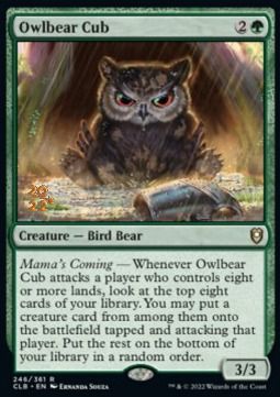 Owlbear Cub Card Front