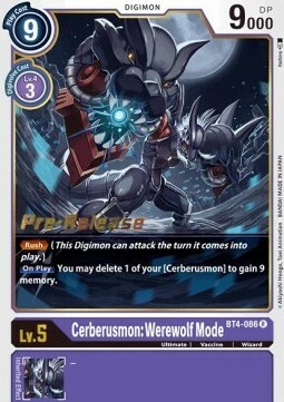 Cerberusmon: Werewolf Mode Frente