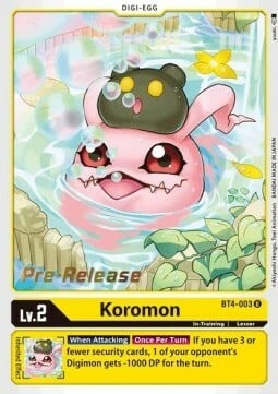 Koromon Card Front