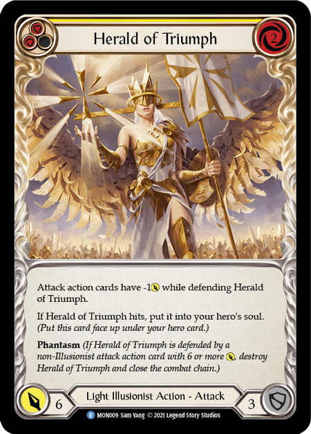 Herald of Triumph (Yellow) Card Front