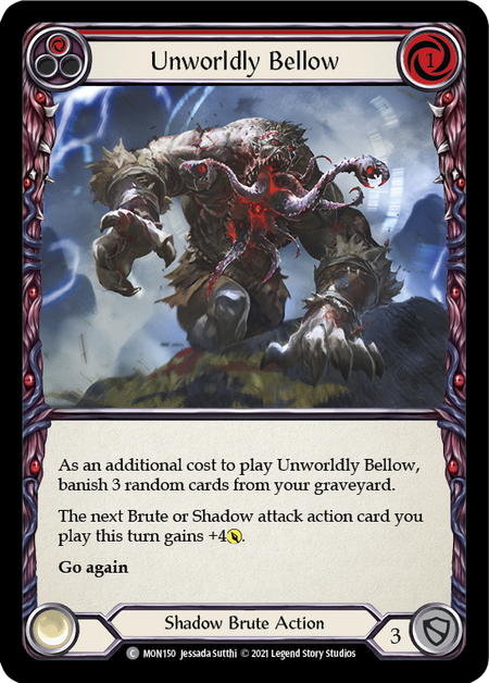 Unworldly Bellow (Red) Card Front