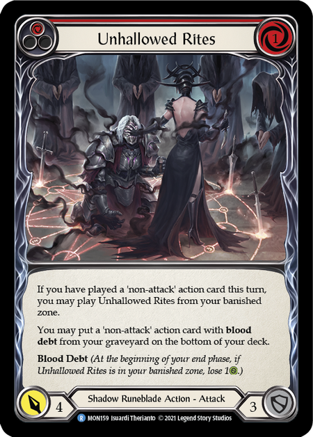 Unhallowed Rites (Red) Card Front