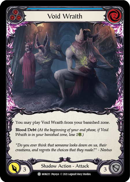 Void Wraith - Blue Card Front